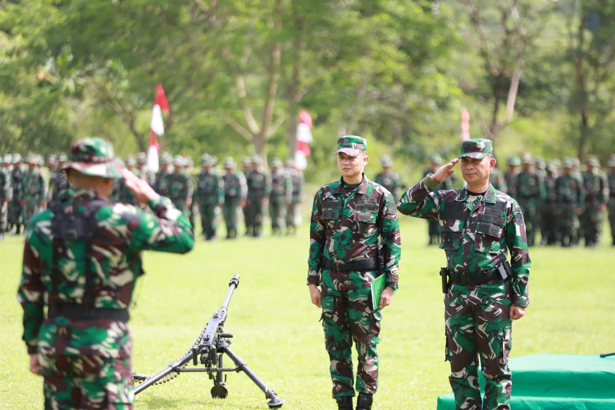 Komando Distrik Militer Pinrang memimpin upacara TMMD Reguler ke-119