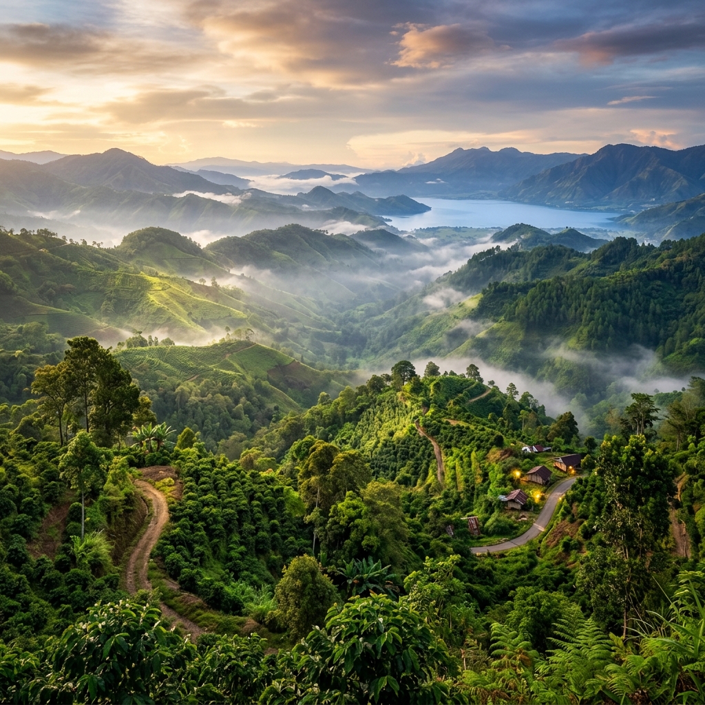 Kab. Pinrang dengan perkebunan kopi arabika